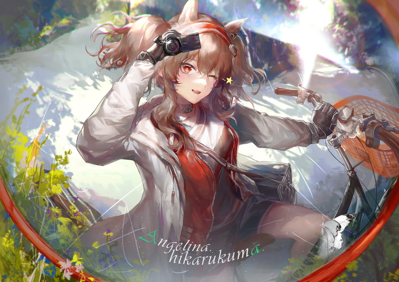 4K, DaylightAllure, Angelina(Arknights), anime girls, Arknights