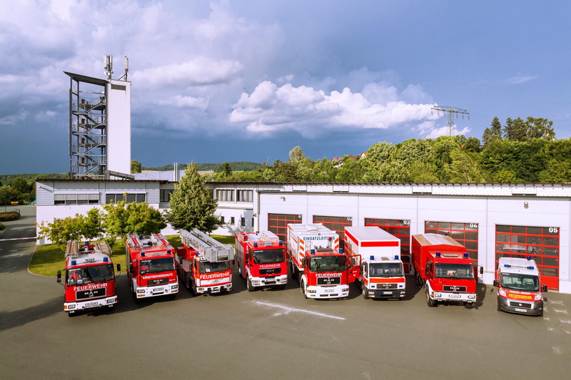 cloud - sky, firetruck, architecture, mode of transportation, built structure, outdoors, fire, building exterior, truck, transportation, fuel and power generation
