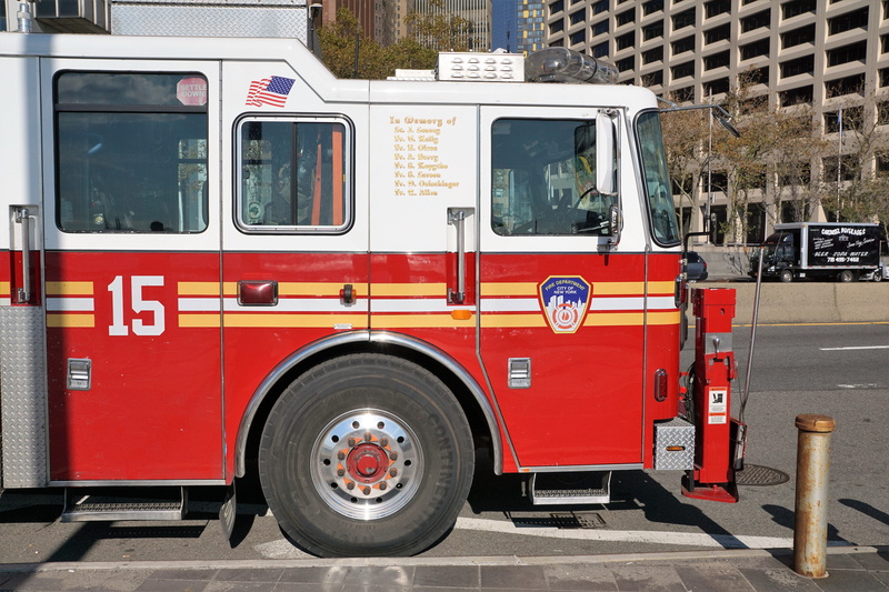 fire, truck, street, emergency services occupation, city, outdoors, public transportation, healthcare and medicine, transportation, architecture, vehicle