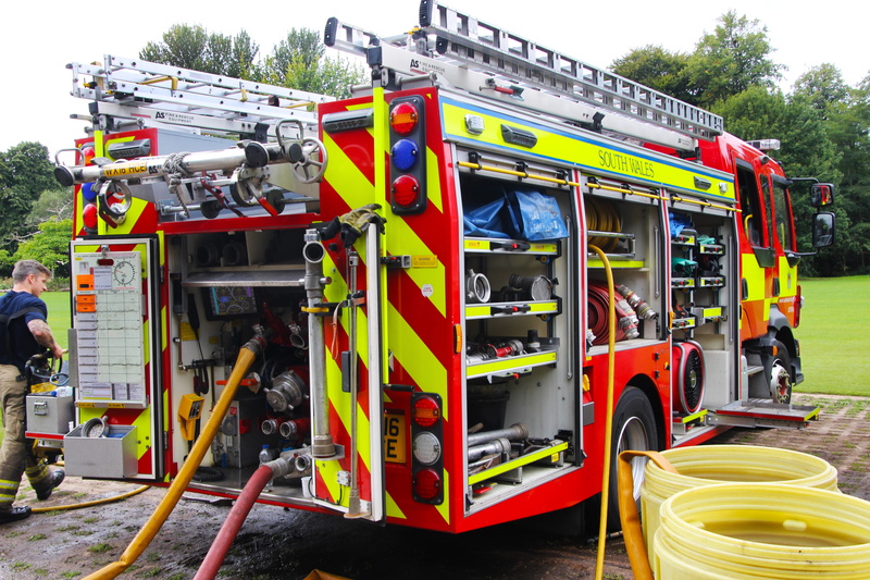 multi colored, firefighter, water, firetruck, engine, yellow, outdoors, plant, accidents and disasters, communication, fighter, safety, nature, emergency