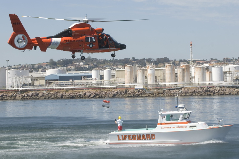 lifeguard, beach, sky, 2K, accidents and disasters, passenger craft, leaving, los angeles, sea, emergency, day, airplane, built structure, motion, Mission