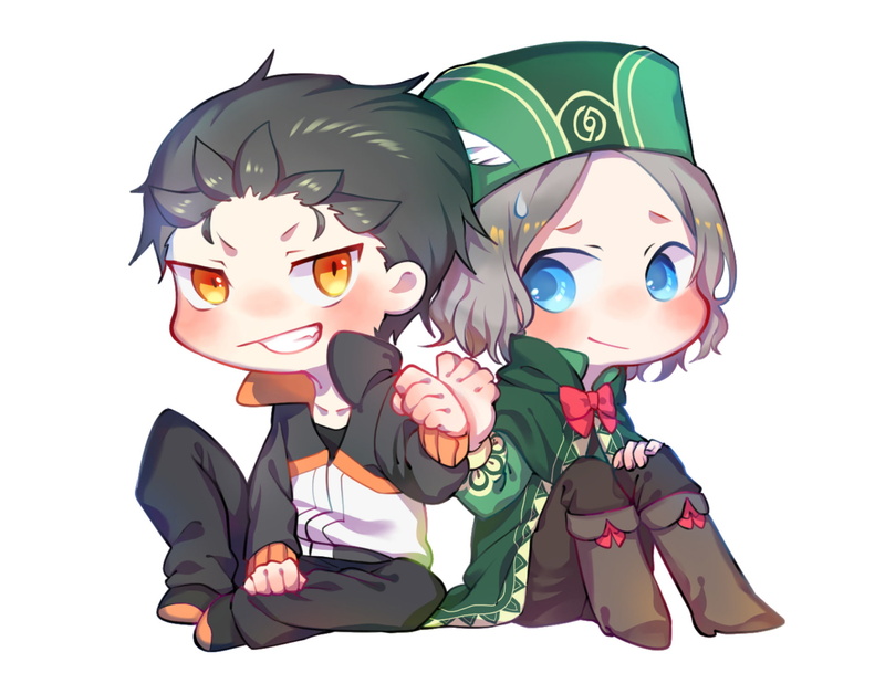 Re:ZERO -Starting Life in Another World-, Anime, Chibi, Subaru Natsuki, Otto Suwen, 1080P