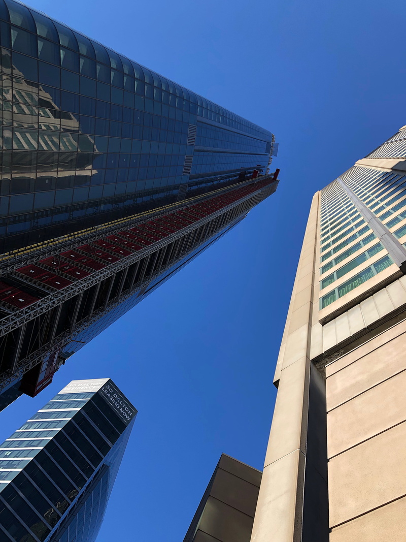 outdoors, otto, boston, day, modern, nature, arimatheium, tower, downtown, usa, city, office, architecture, skyscraper, clear sky, tall - high, sky, buildings