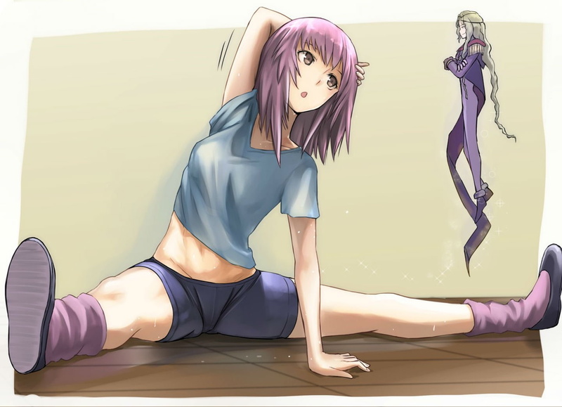 tea, fool, bike, naegino, sora, kaleido, eyes, star, 720P, shorts, hair, purple, brown