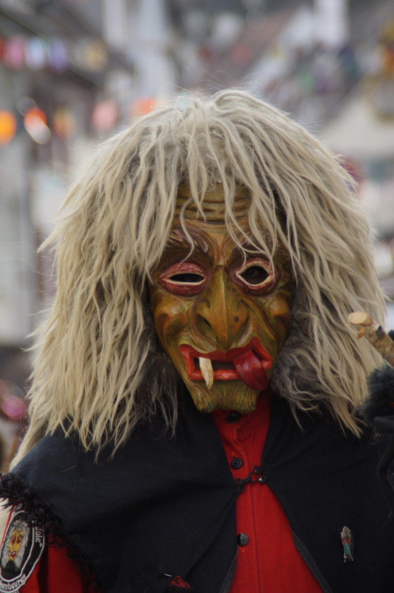 carnival parade, close-up, outdoors, Figure, leisure activity, hairstyle, larva, human, portrait, guild group, fasnet, dressed up, haes, swabian alemannic