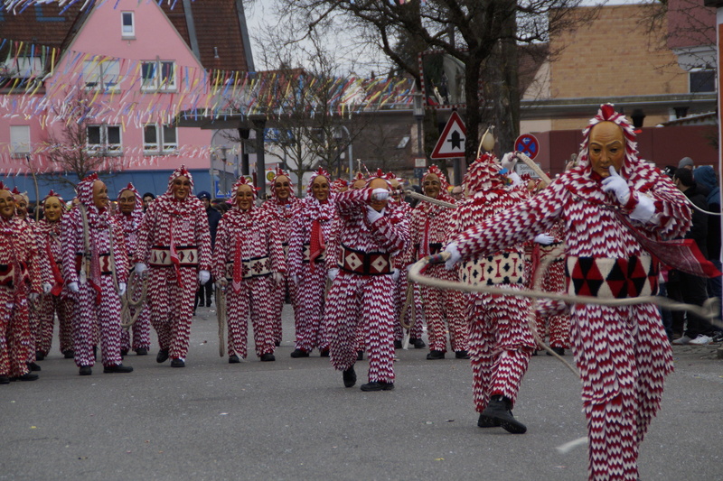 plaetzler, crowd, wooden mask, customs, panel, costume, parade, celebration, fools jump, day, military, man, pig bubbles, tradition, masquerade, custom