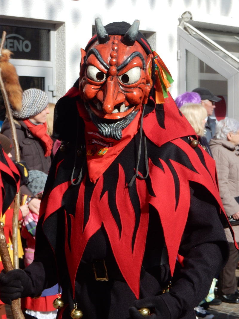 horns, mask - disguise, panel, evil, carnival - celebration event, move, carnival parade, swabian-alemannic fasnet, celebration, winter drive, devil, portrait