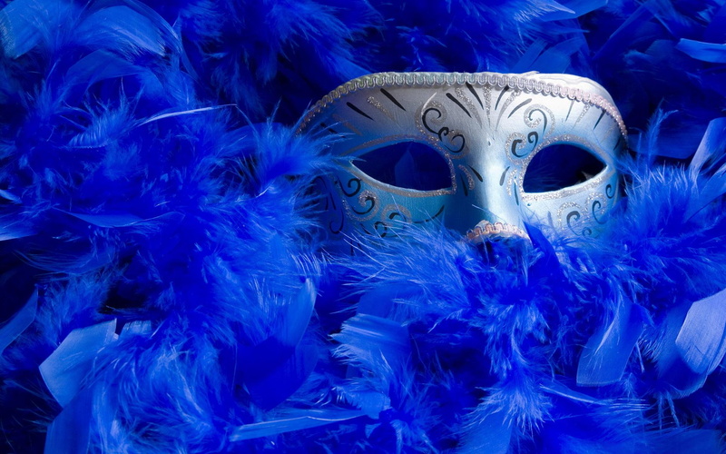 mask, 1080P, gray, celebrations, blue, masquerade