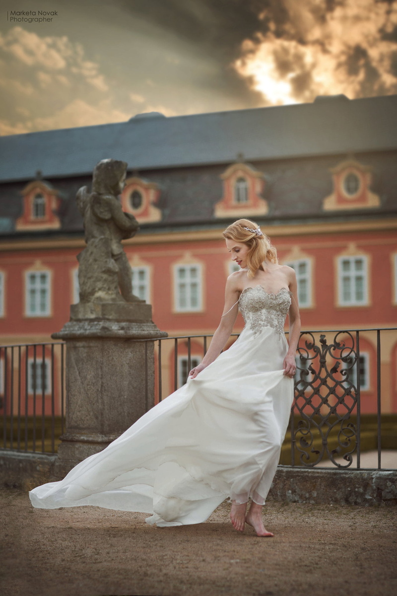 built structure, celebration, wife, architecture, dress, fashion, blonde, women, outdoors, newlywed, event, females, bride, one person, 1080P, real people
