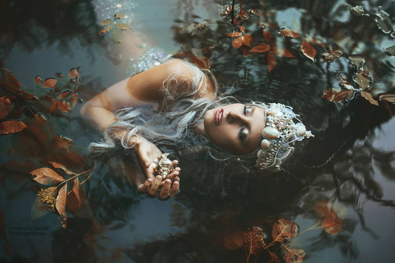 fantasy art, Marketa Novak, 500px, women, 1080P, lake