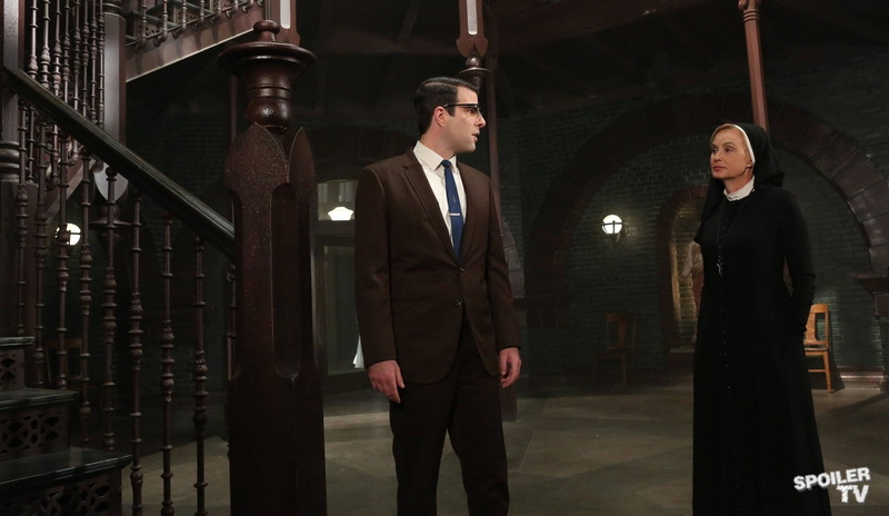 Jessica Lange, 1080P, Zachary Quinto, TV Show, American Horror Story
