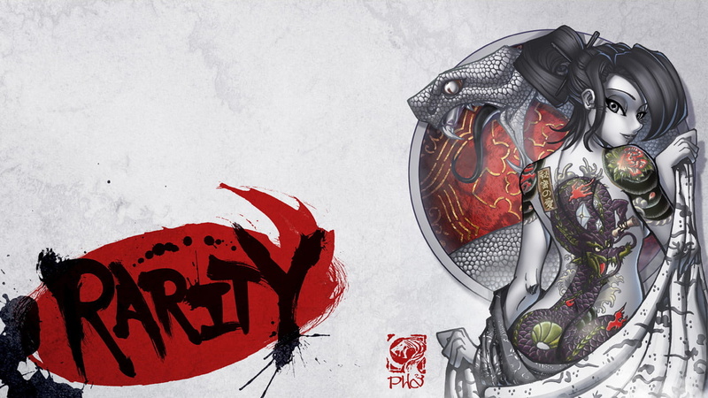 animation, girl, graphics, 720P, hd, digital/artwork, tattoos, rarity