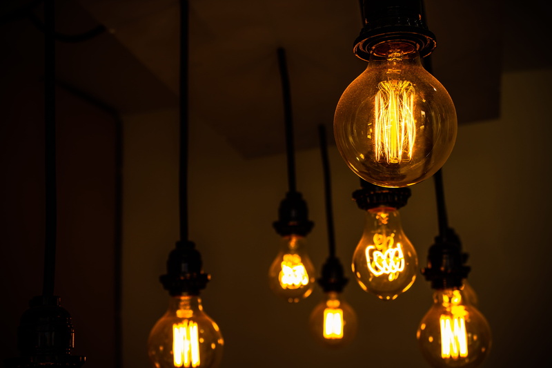 dark, filament, indoors, hanging, illumination, hipster, light bulb, light - natural phenomenon, 4K, transparent, close-up, night, lighting equipment