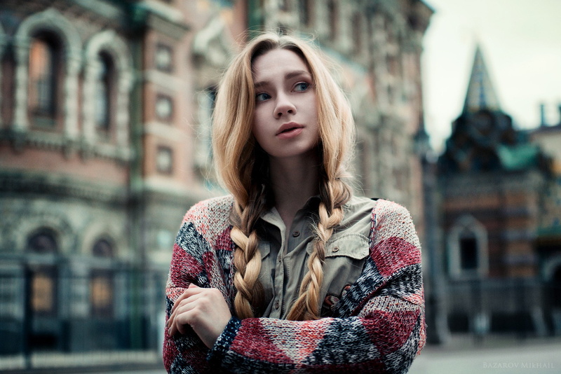 cityscape, portrait, 500px, Russian Model, young adult, contemplation, lifestyles, travel destinations, building exterior, long hair, outdoors, architecture