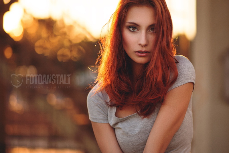 model, face, women, redhead, Victoria Ryzhevolosaya, portrait, nose rings, 1080P