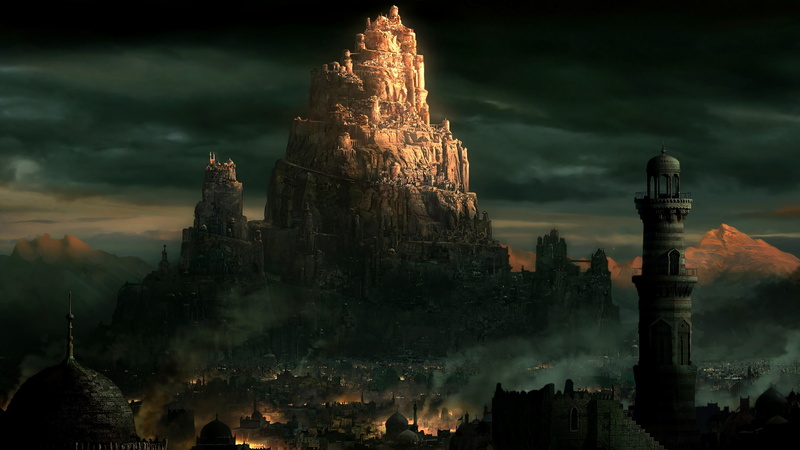 4K, city, Babylon, fortress