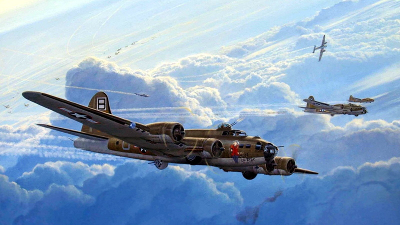 Aircraft, 720P, Boeing B-17 Flying Fortress, Bombers, Air Force, Airplane