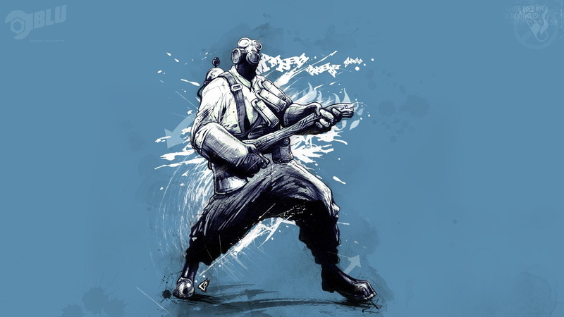 team, tf2, pyro, fortress, 1080P