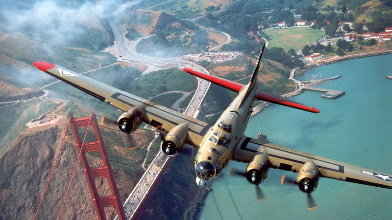 fortress, 1080P, aircraft, bomber, flying, hd, art, Military, b, x