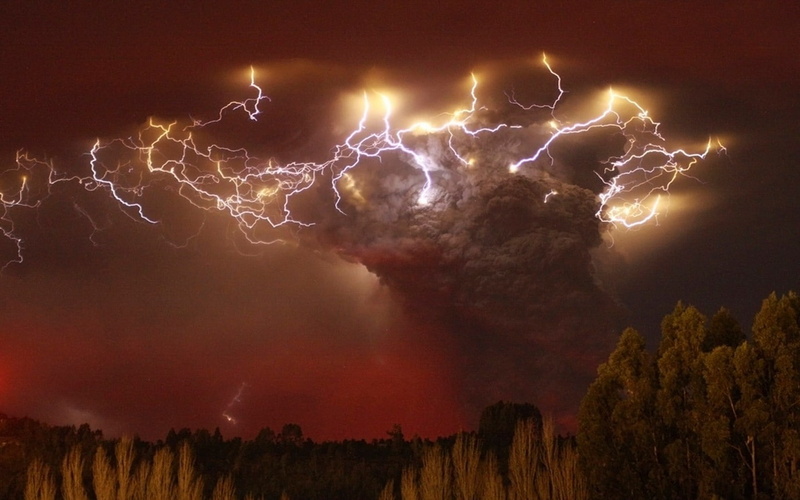 power in nature, electricity, no people, 720P, thunderstorm, illuminated, lightning, power, storm, outdoors, digital art, ominous, beauty in nature, dramatic sky