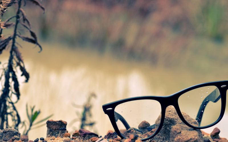 black Color, tree, water, rocks, grass, black, nature, sunlight, focus on foreground, outdoors, sunglasses, 720P, glasses, fashion, sunset, day, land