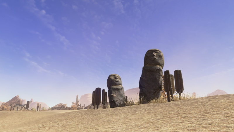 statue, tourism, gamers, day, ancient civilization, WuXia, sky, travel destinations, arid climate, landscape, low angle view, architectural column, ancient