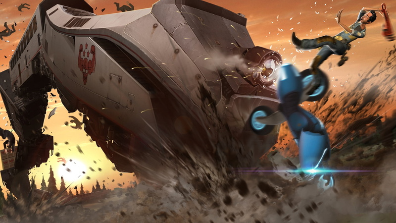accidents and disasters, sky, Twisted Pixel, gray, destruction, people, transportation, adult, video games, artwork, burning, nature, air vehicle, Pablo