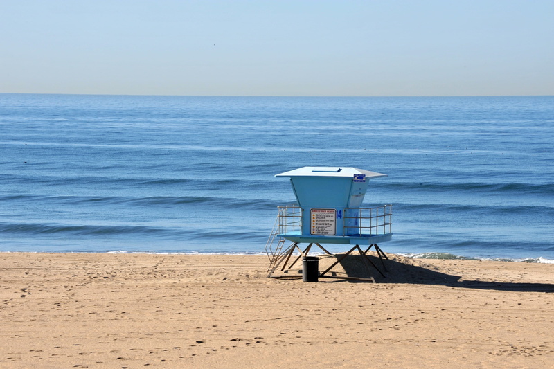 Lifeguard, horizon over water, security, paradise, man made structure, shore, coastline, lifeguard hut, blue, sea, scenics - nature, surf, no people, architecture