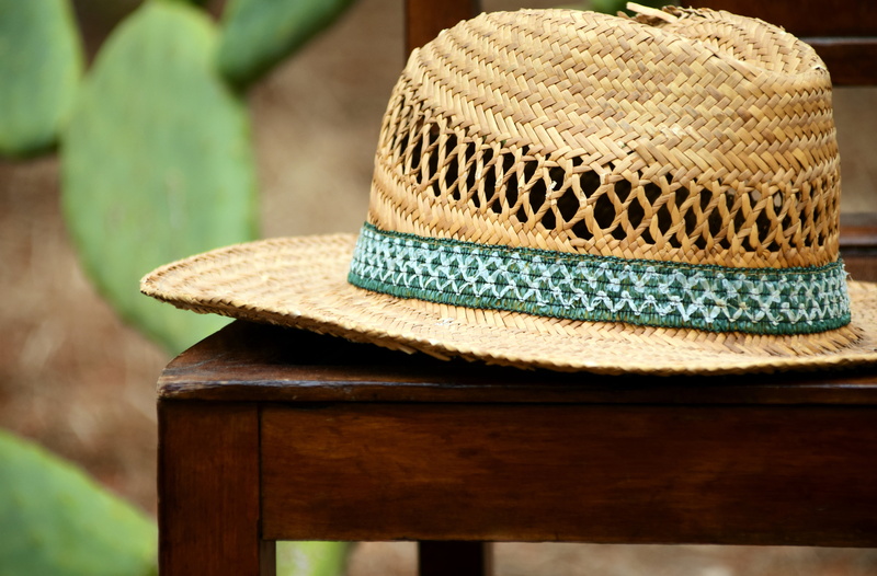 personal accessory, indoors, headwear, no people, traces of use, summer, color, absence, close-up, break, summer hat, rest, sun hat, still life, security