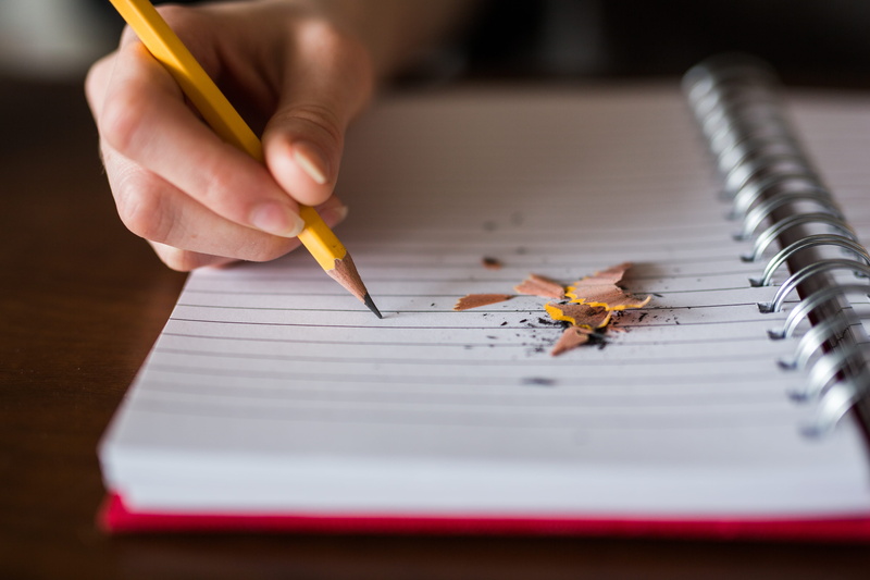 human body part, activity, notebook, 5K, creativity, selective focus, white, person, table, pencil, document, indoors, close-up, females, holding, finger