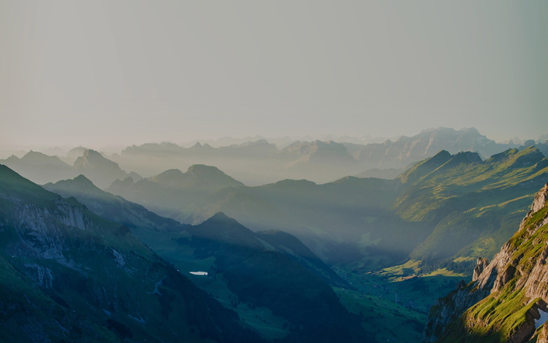 tranquil scene, copy space, tranquility, beauty in nature, alps, hill, darken, idyllic, day, majestic, 4K, scenics - nature, remote, environment, non-urban scene