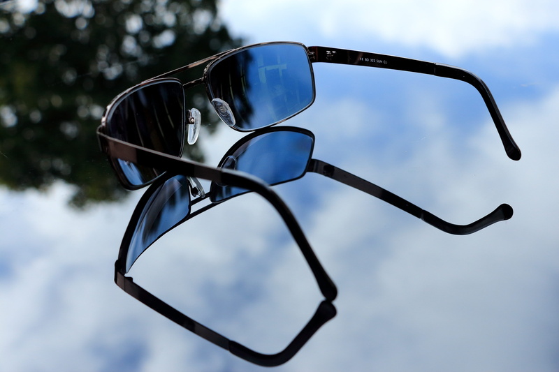 day, blue, Sunglasses, 5K, eye protection, glass - material, darken, focus on foreground, reflection, Mirroring, low angle view, sky, nature, eyewear