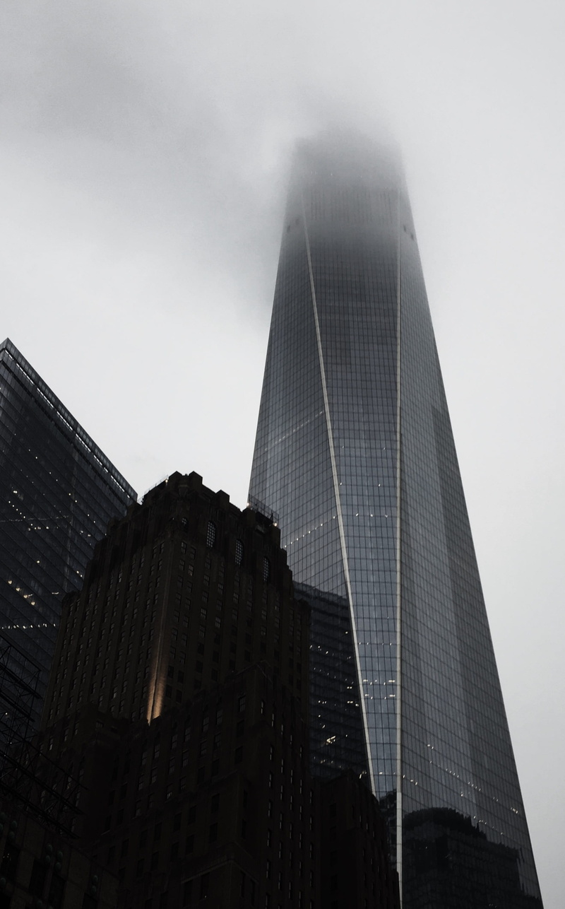 outdoors, center, tower, sad, 2K, travel destinations, building, overcast, overcast day, reflection, moody, architecture, tall - high, sky, nature, world
