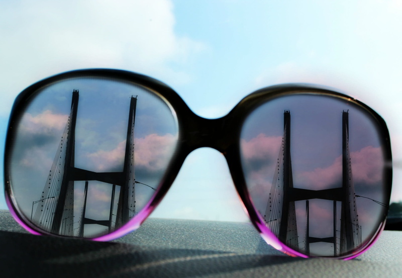 blue, outdoors, drive, nature, mississippi, female, car, glasses, Sunglasses, eyewear, single Object, road trip, day, close-up, fashion, reflection, transportation