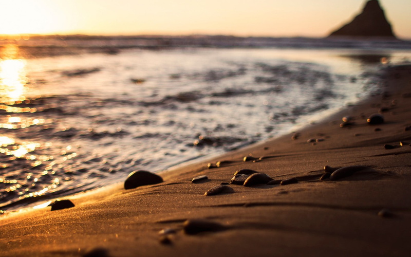 beach, seashore, no people, pollution, sunset, 1080P, motion, selective focus, sky, tranquility, land, outdoors, nature, scenics - nature, depth of field