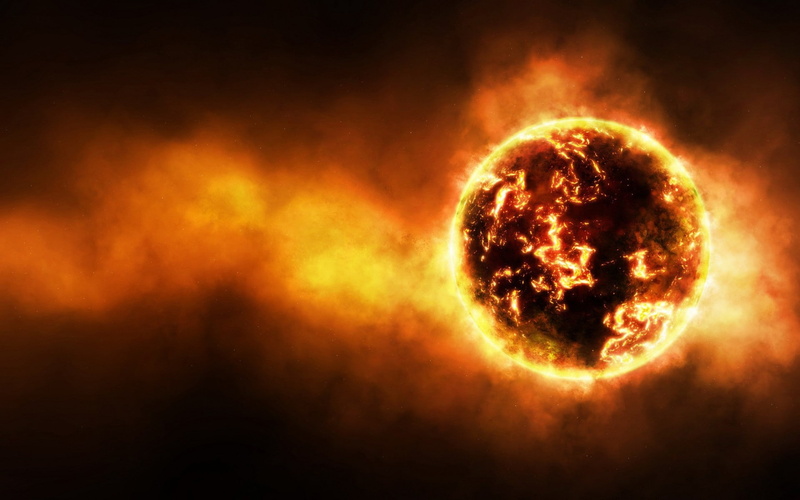 astronomy, yellow, universe, nature, heat - temperature, night, 1080P, no people, orange color, flame, fire - natural phenomenon, fire, abstract, burning