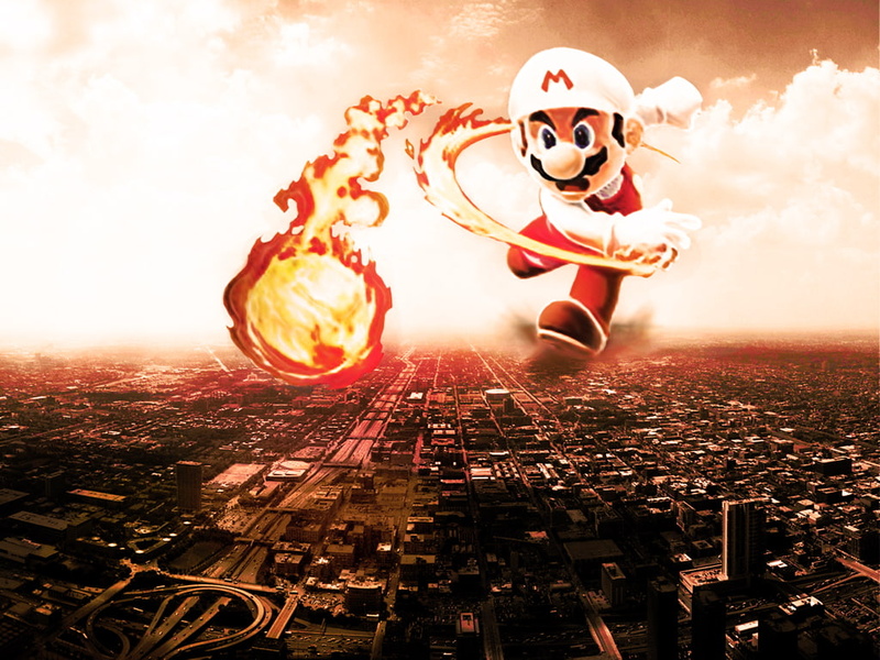 hd, 480P, fireball, mario, video games, nintendo