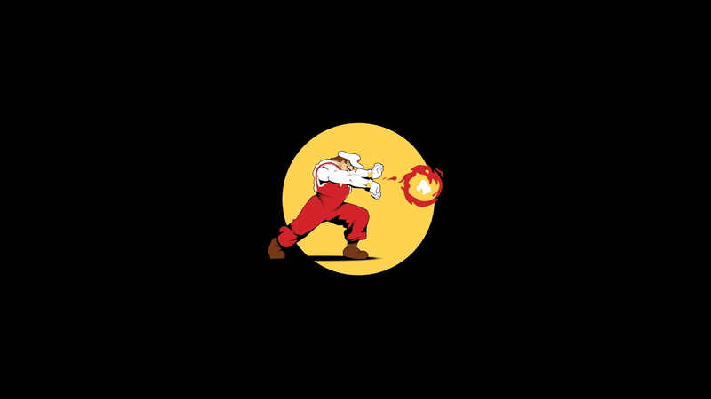 black, luigi, 1080P, mario, fireball, hd, nintendo, video games