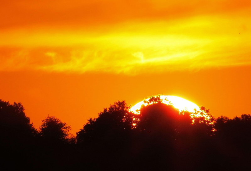 nature, 2K, fantastic, fireball, sunrise, sunset
