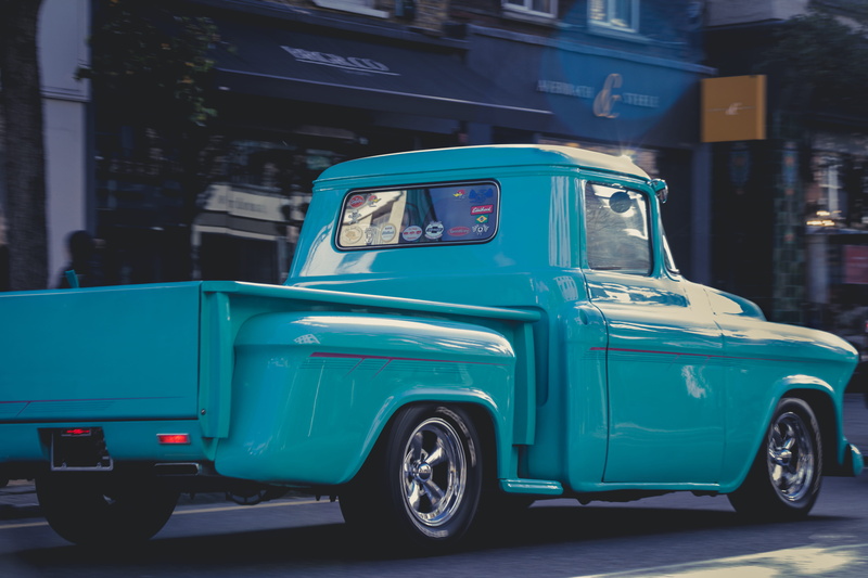 sun, custom, car, reflection, exotic car, headlight, building exterior, 5K, land vehicle, stickers, street, day, blue, window, architecture