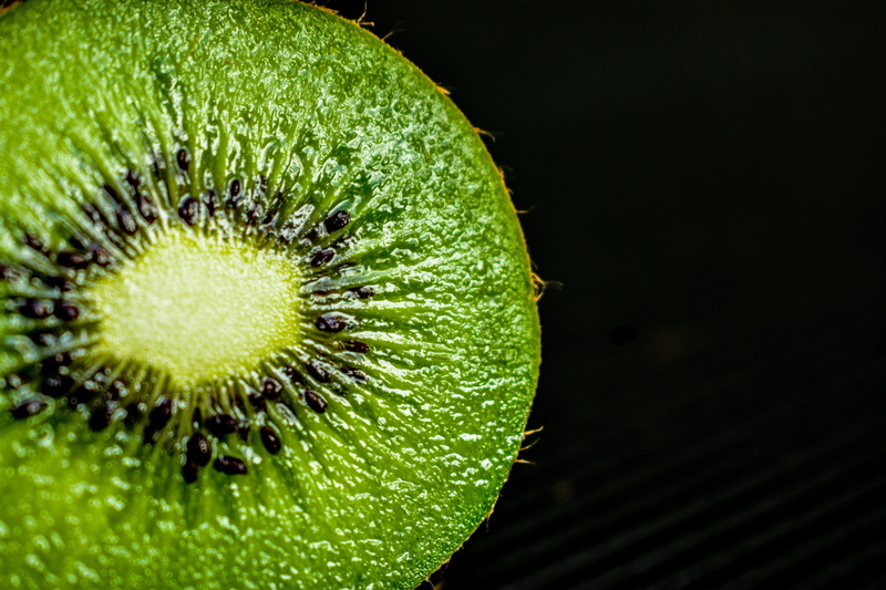 kiwi, indoors, seed, fresh, healthy, close-up, wellbeing, healthy eating, 5K, single object, still life, studio shot, acidic fruits, fruit, no people