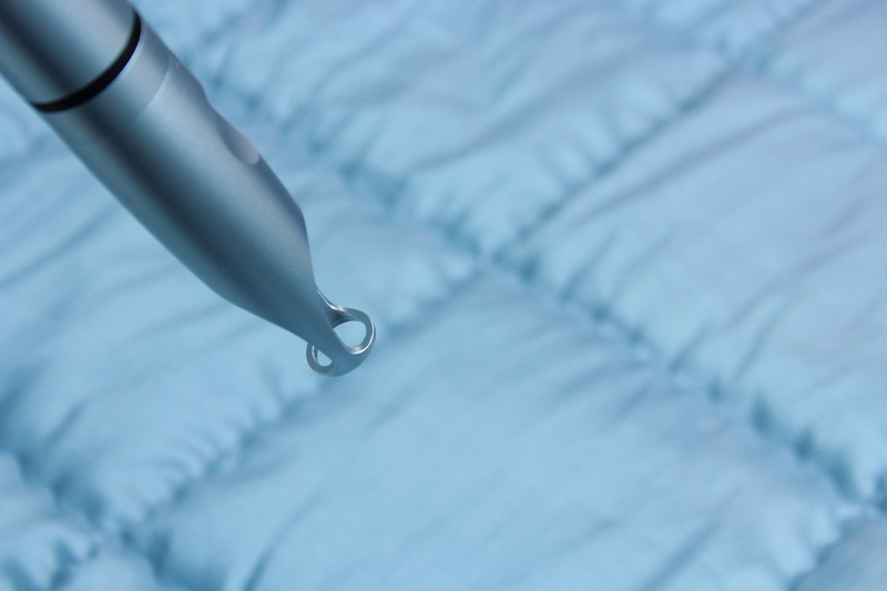 selective focus, textile, purity, wet, close-up, indoors, no people, dermatology, body part, jeans, needle, water, hospital, nature, laser, 5K, extreme close-up