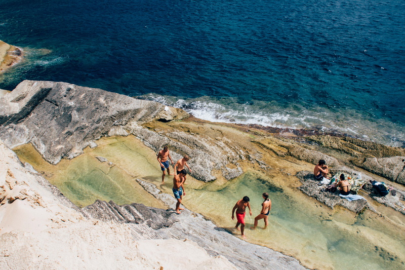 vacation, holiday, boys, people, beauty in nature, beach, real people, water, sunburned, playing, sun, Ibiza, summer, adult, group of people, sea, high angle shot