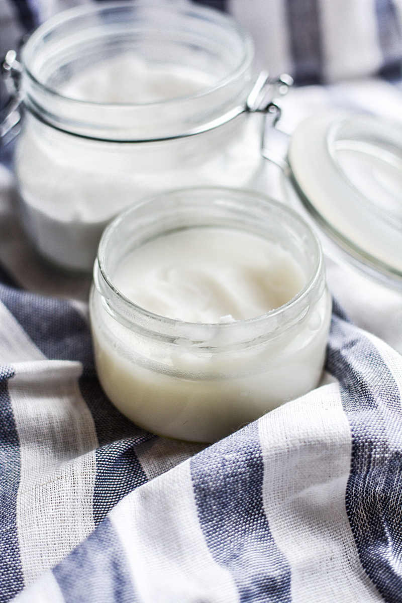 focus on foreground, food, milk, natural, indoors, Coconut Oil, White, ingredient, jars, household equipment, filled, drink, clear, refreshment, oil, nutrition