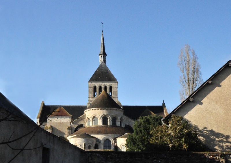 religion, nature, outdoors, spirituality, tower, france, germigny meadowsweet, basilica, sky, low angle view, 2K, building exterior, architecture, no people