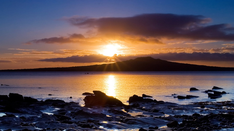 body of water, beach, sand, solid, morning, tranquil, coast, evening, summer, sunrise, light, sea, 1080P, vacation, rock - object, dawn, ocean, rock, scenic