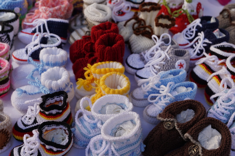 for sale, market stall, retail, fashion, textile, slipper, retail display, baby, tinker, 5K, abundance, choice, white, sweet, market, day, shoe, blue