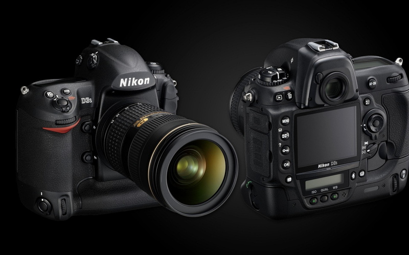 slr camera, Photography, Nikon, no people, studio shot, Lens, filming, close-up, retro styled, still life, photography themes, black background, technology