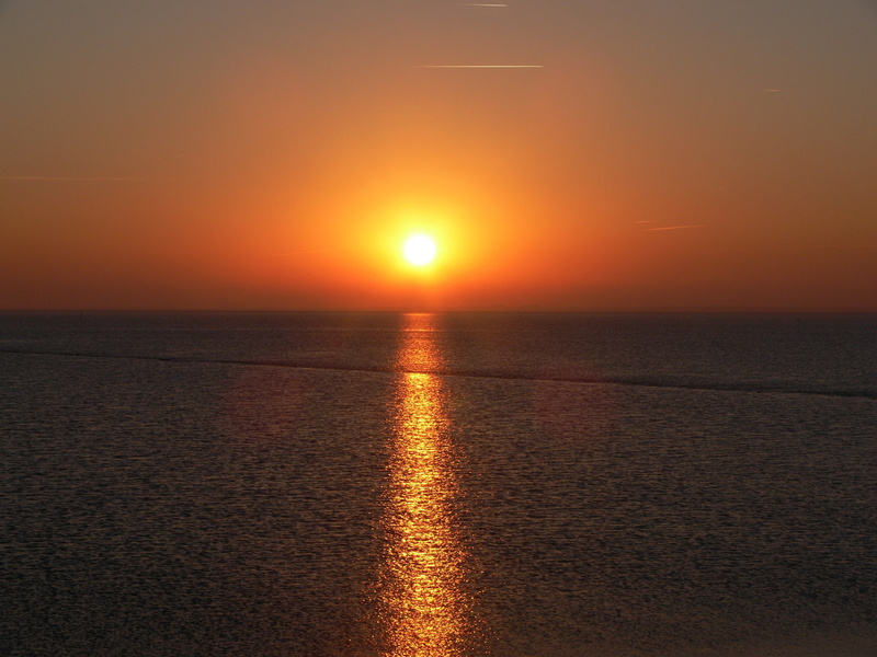 orange color, seascape, water, vitamin, atmospheric, tranquility, abendstimmung, horizon, sun, summer, mood, dune, evening sky, wadden sea, coast, romantic sky