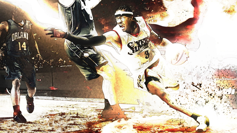 Breakthrough, Field, The ball, Player, Spalding, Orlando, The game, Allen Iverson, 2K, 76sixers